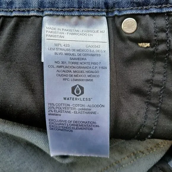 Levi Signature Gold Label Bootcut Jeans 16L W33 L34 blue medium wash high rise - Picture 6 of 15